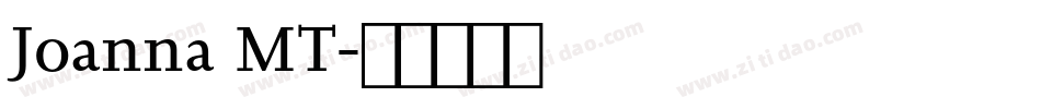 Joanna MT字体转换
